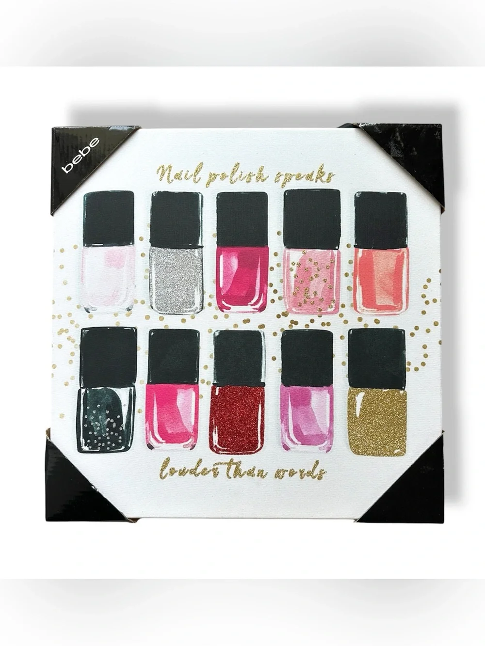 bebe Nail Polish Canvas Art